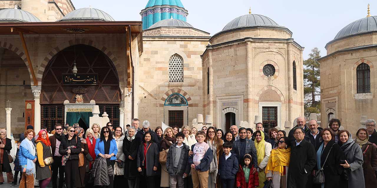 Çeşitli Ülkelerden Büyükelçi ve Eşlerine Konya Yerinde Tanıtıldı