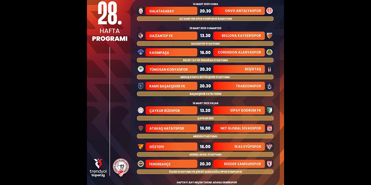 Konyaspor’un 28. Hafta Programı Belli Oldu