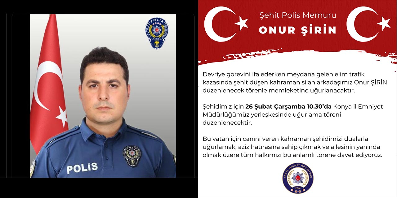 Şehit Polis Onur Şirin Törenle Memleketine Uğurlanacak