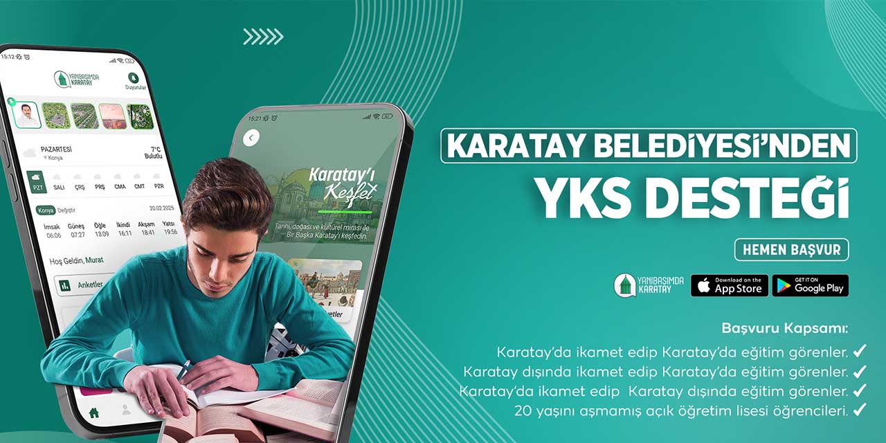 YKS’ye Girecek Öğrencilerin Başvuru Ücretleri Karatay Belediyesi’nden