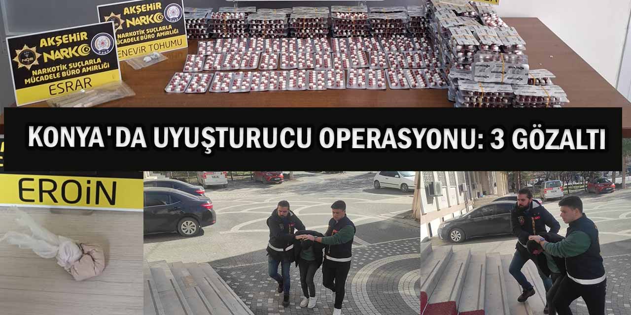 Polis Ekiplerinden Zehir Tacirlerine Operasyon: 3 Gözaltı