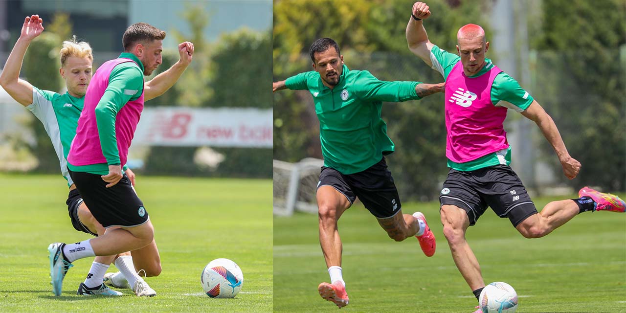 Konyaspor Savunma-Hücum Çalıştı