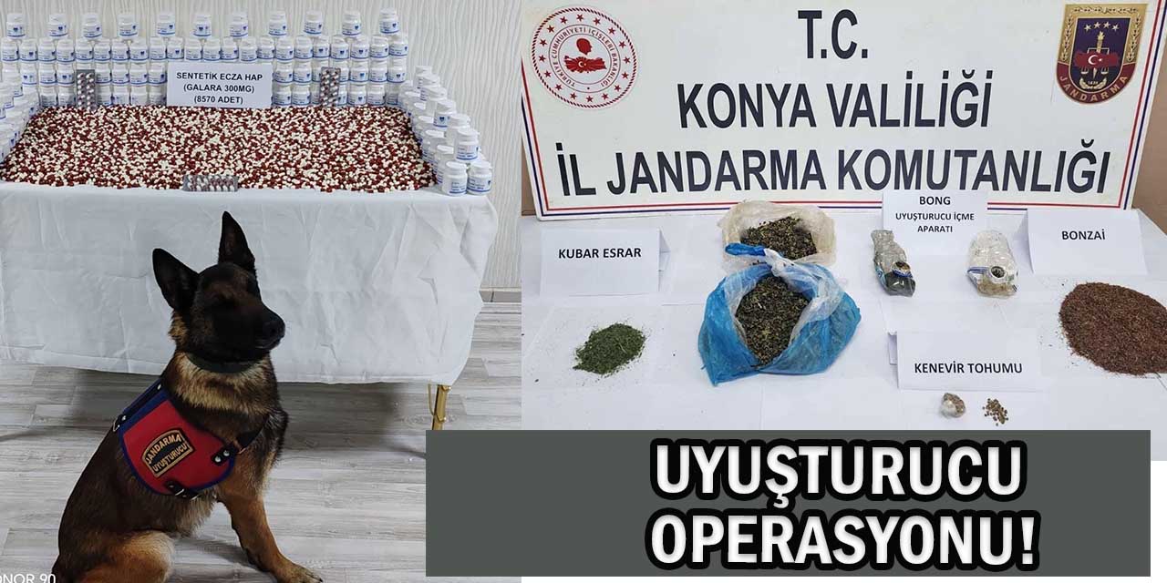 Konya’da Jandarmadan Uyuşturucu Operasyonu: Gözaltına Alınan 4 Kişiden 2’si Tutuklandı