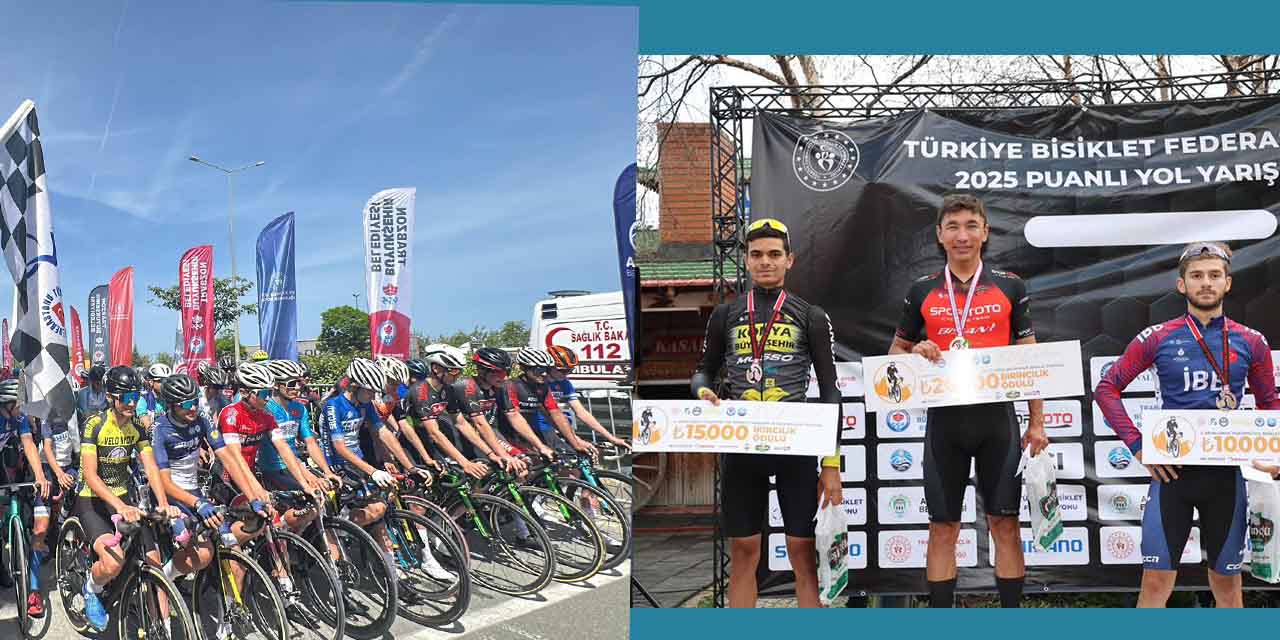 Konya Büyükşehir Belediyesporlu Pedaldan Gümüş Madalya
