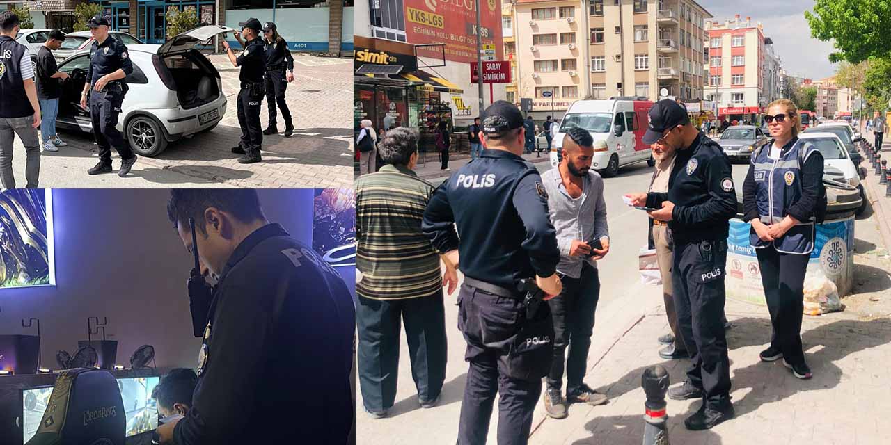 Konya Polisinden Okul Çevrelerinde Sıkı Denetim