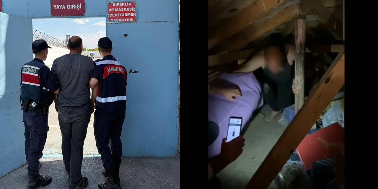 Konya’da Jandarma Ekipleri, Aranan Bir Kişiyi Çatı Arasında Yakaladı