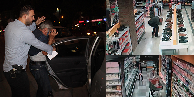 Çaldığı elbiseyle tekrar hırsızlığa geldi, bu sefer yakalandı