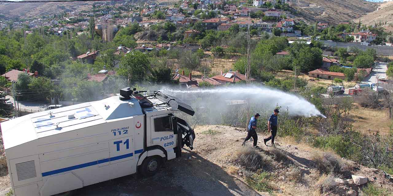 Yangının Büyümesini TOMA’lı Müdahale Önledi