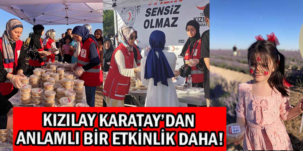 Kızılay Karatay’dan Lavanta Festivali’nde 3 Bin Kişiye Aşure İkramı