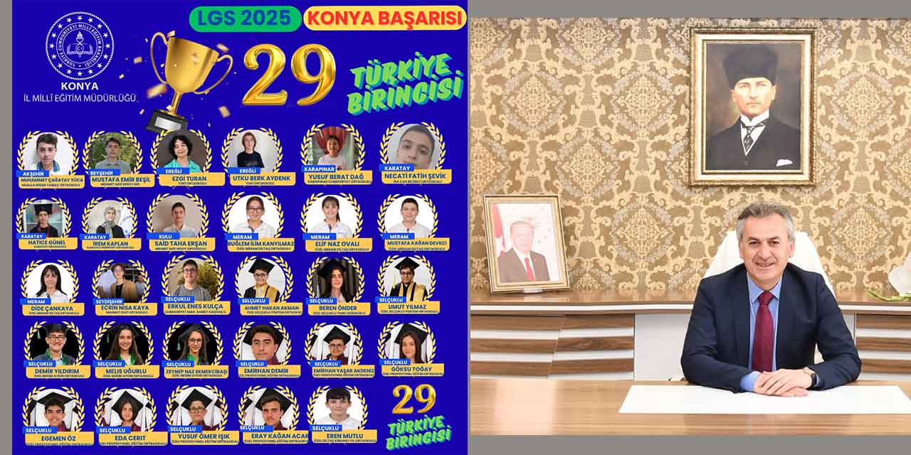 LGS’de Konya’dan 29 Öğrenci Tam Puan Aldı