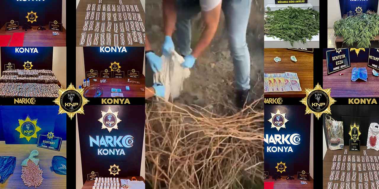 Konya’da 82 Ayrı Uyuşturucu Operasyonu: 139 Şüpheliden 68’i Tutuklandı