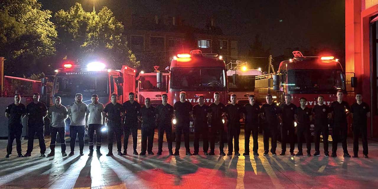 Konya Büyükşehir, Bursa’daki Orman Yangınlarına Müdahale İçin Ekip Gönderdi