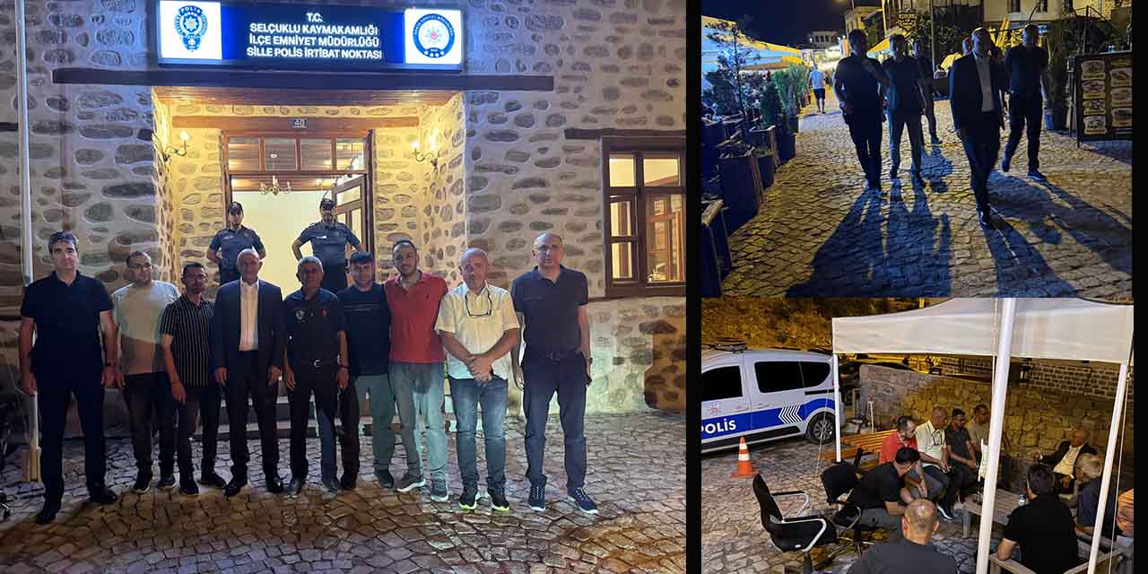 Emniyet Müdürü’nden Sille’ye Denetim ve Esnaf Ziyareti