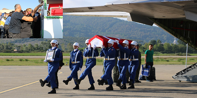Şehit yeğeninin tabutuna böyle koştu