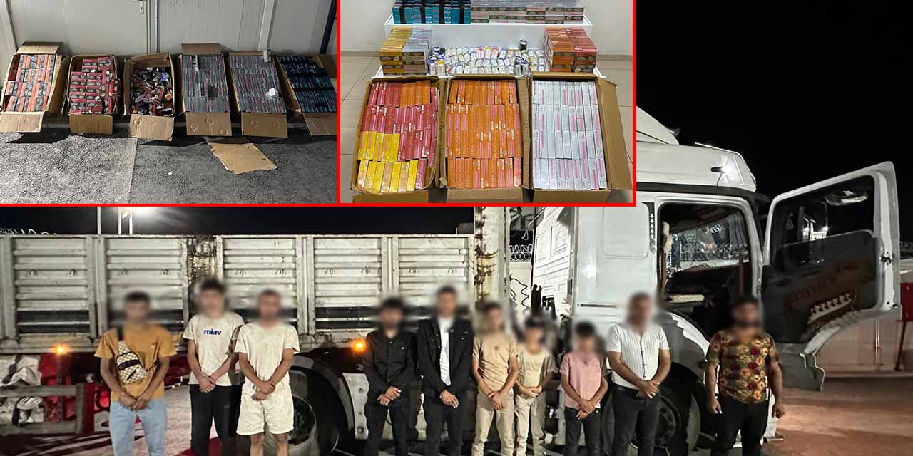 Hem Göçmen Hem Sigara Kaçakçısı Çıkan Sürücü Tutuklandı