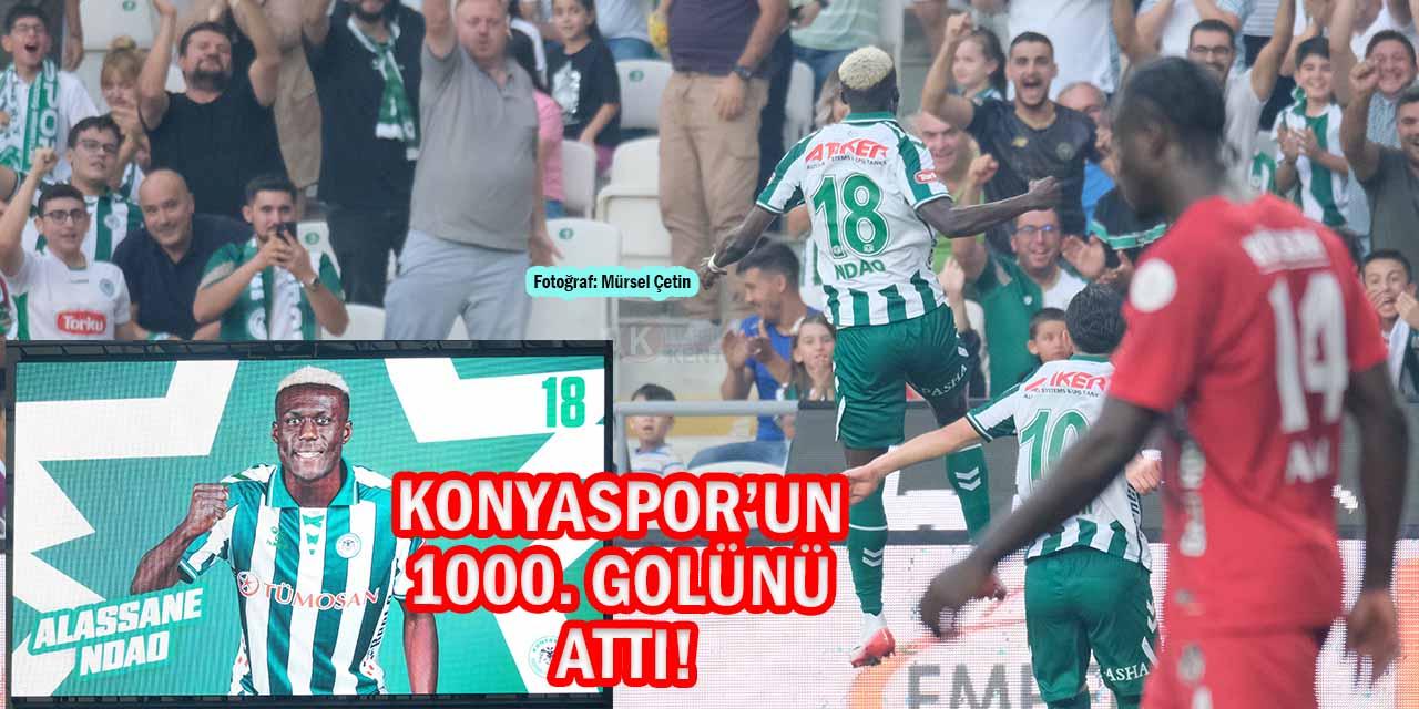 Konyaspor’un 1000’inci Golünü Atan Ndao Tarihe Geçti!