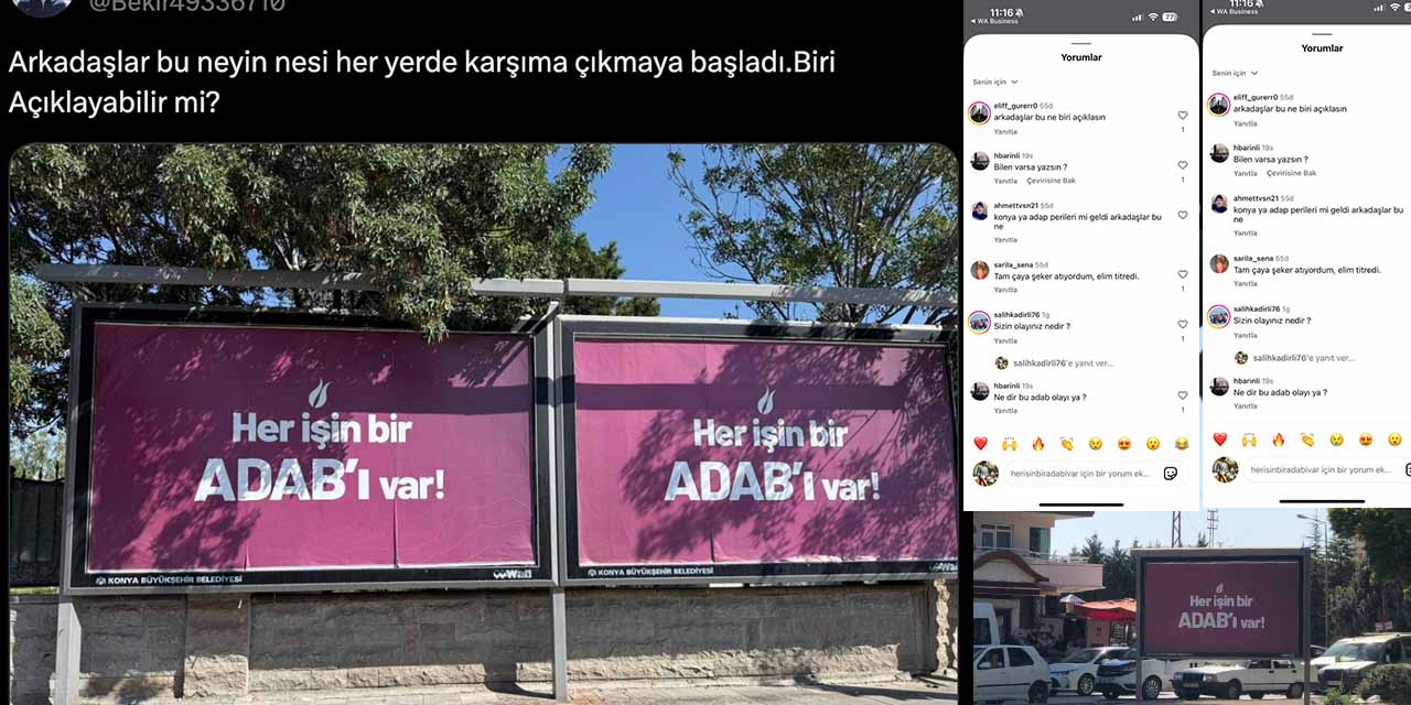Gizemli Slogan Konya Sokaklarında!