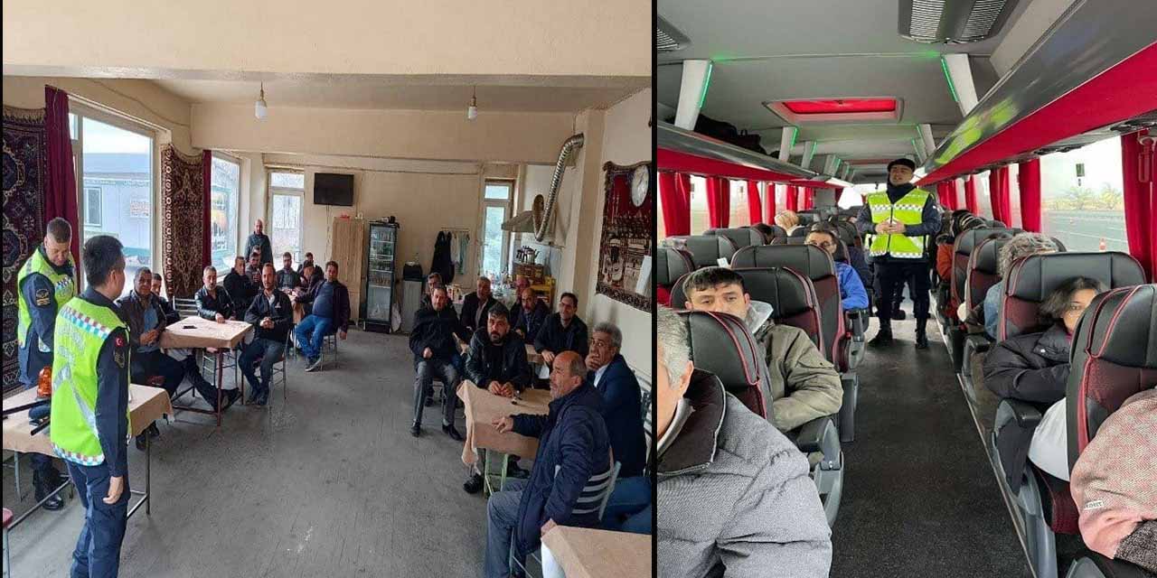 Jandarmanın Öğrencilere ve Sürücülere Yönelik Trafik Eğitimi Sürüyor