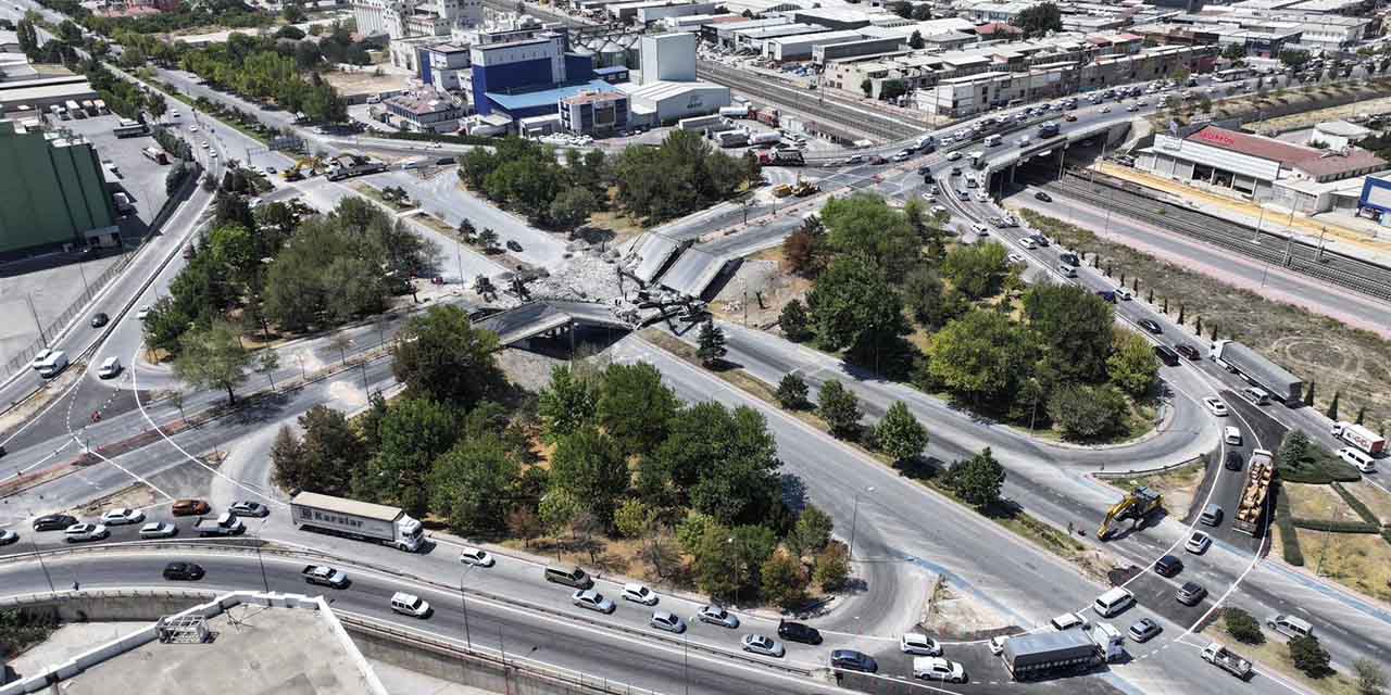 Marangozlar Köprülü Kavşağı’nda Yenileme Çalışmaları Başladı