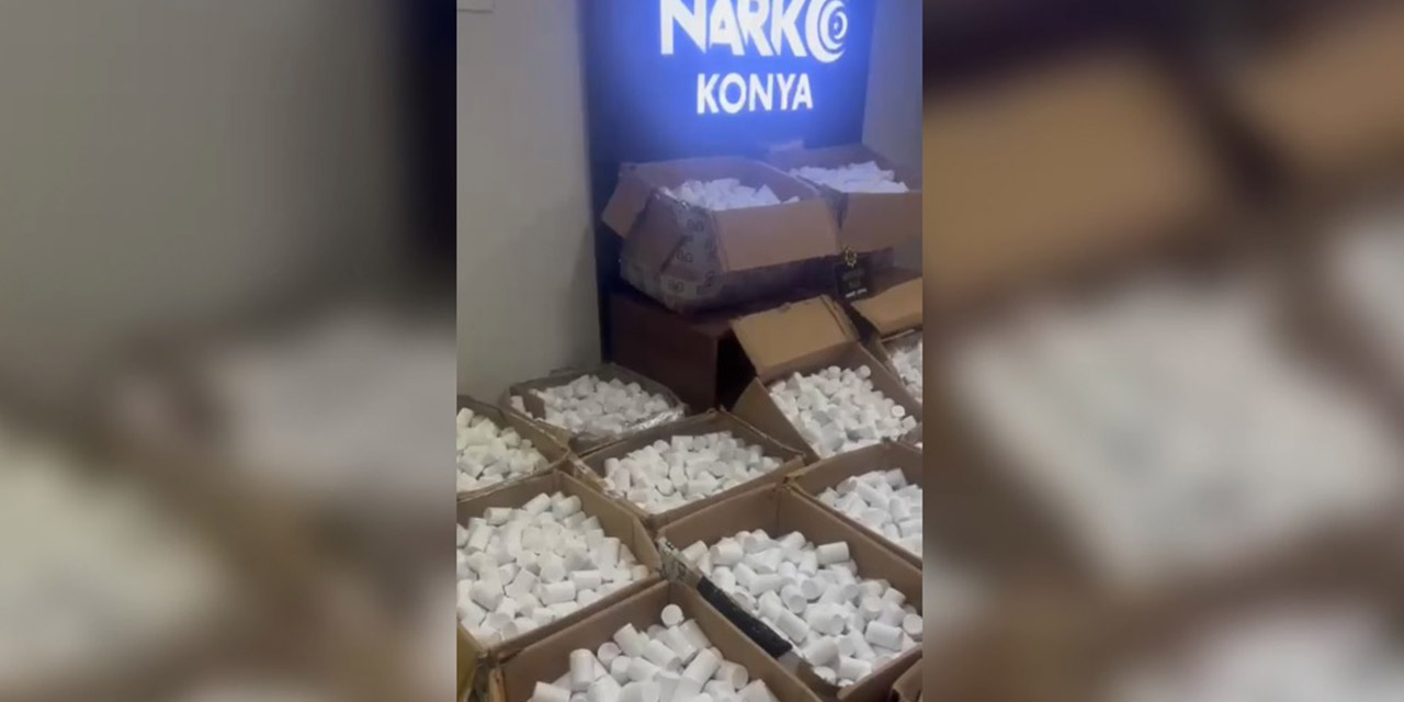 Konya’da Zehir Tacirlerine Operasyon: 712 Bin Adet Uyuşturucu Hap Ele Geçirildi