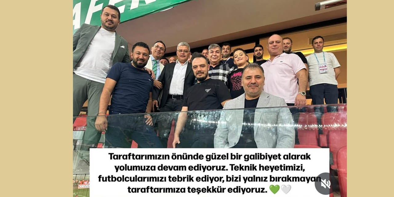 Konyaspor Başkanı Atiker’den Sevinç Karesi