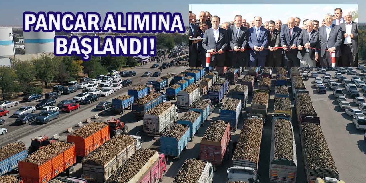 Konya ve Çumra Şeker’de Pancar Alım Kampanya Dönemi Başladı