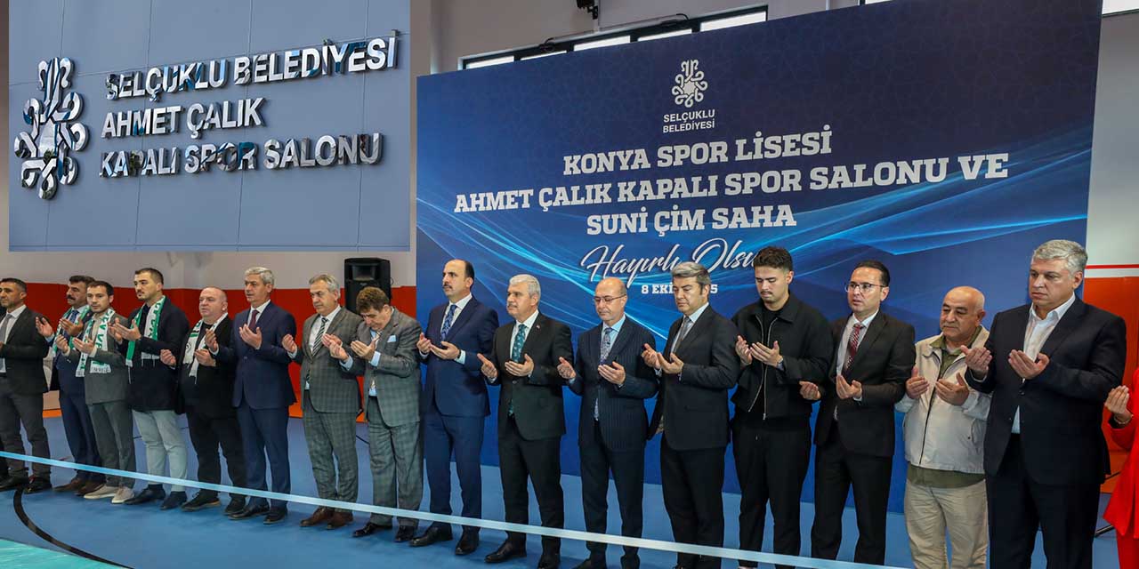 Ahmet Çalık Kapalı Spor Salonu Selçuklu'da Açıldı