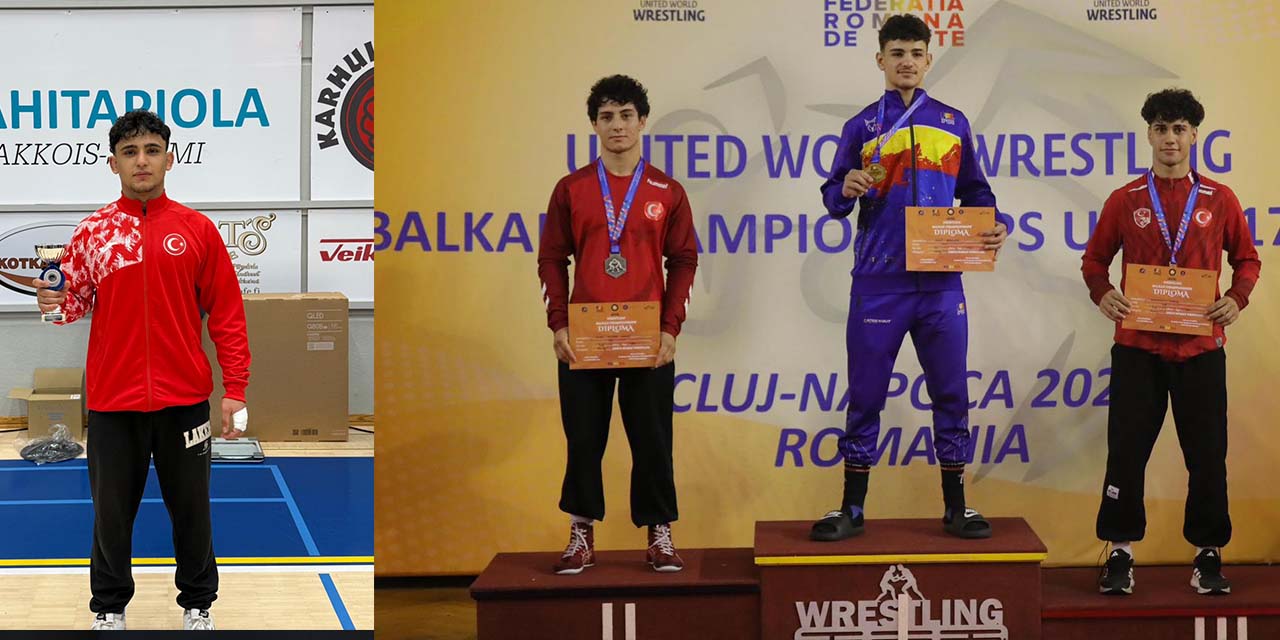 Güreşte Çifte Madalya Sevinci