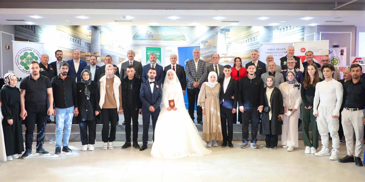 Konya’da 35 Genç Çift Toplu Törenle ‘Yuvalarını Kurdu’