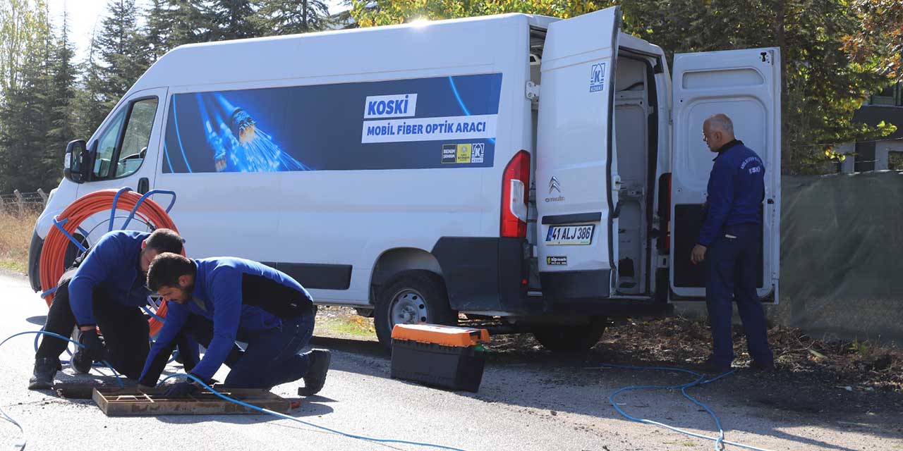 KOSKİ Mobil Fiber Optik Aracı Sahada Hizmete Başladı