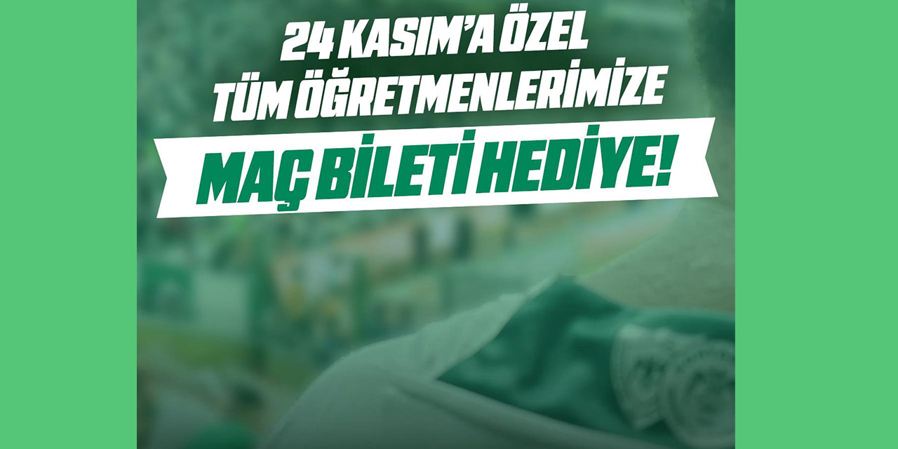 Konyaspor’dan Öğretmenlere Anlamlı Jest!