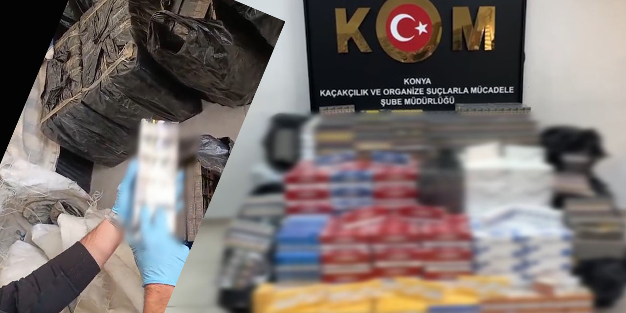 Konya Polisinden 2 Milyon 300 Bin TL’lik Kaçak Sigara Operasyonu