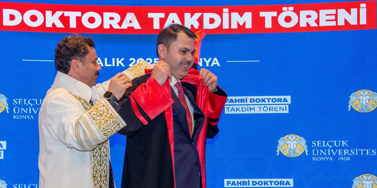 Bakan Murat Kurum’a Mezun Olduğu Üniversiteden Fahri Doktora