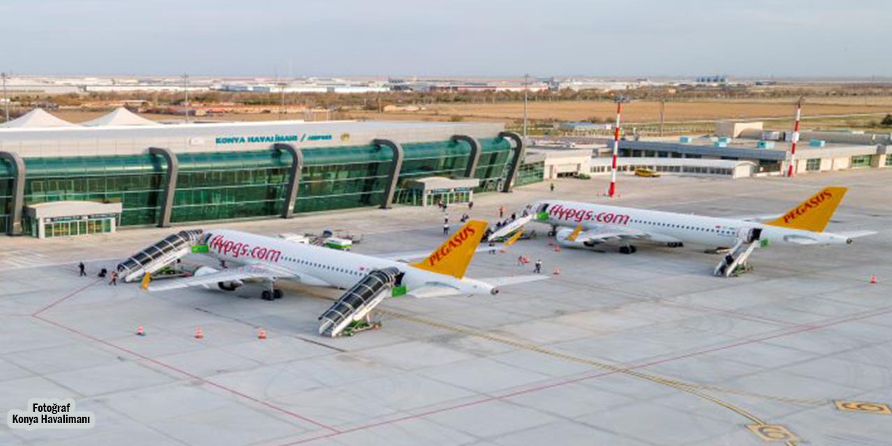 Konya’da Bu Yıl 881 bin 967 Kişi Havayolunu Tercih Etti