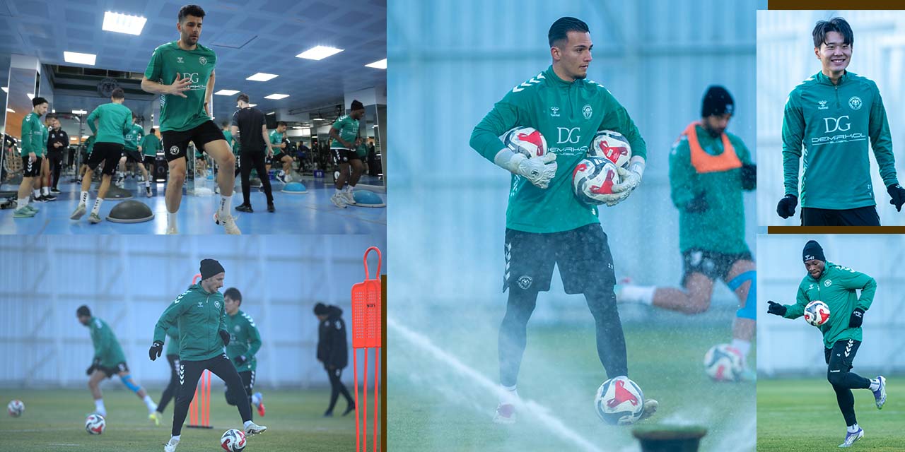 Konyaspor Günü Çift Antrenmanla Tamamladı