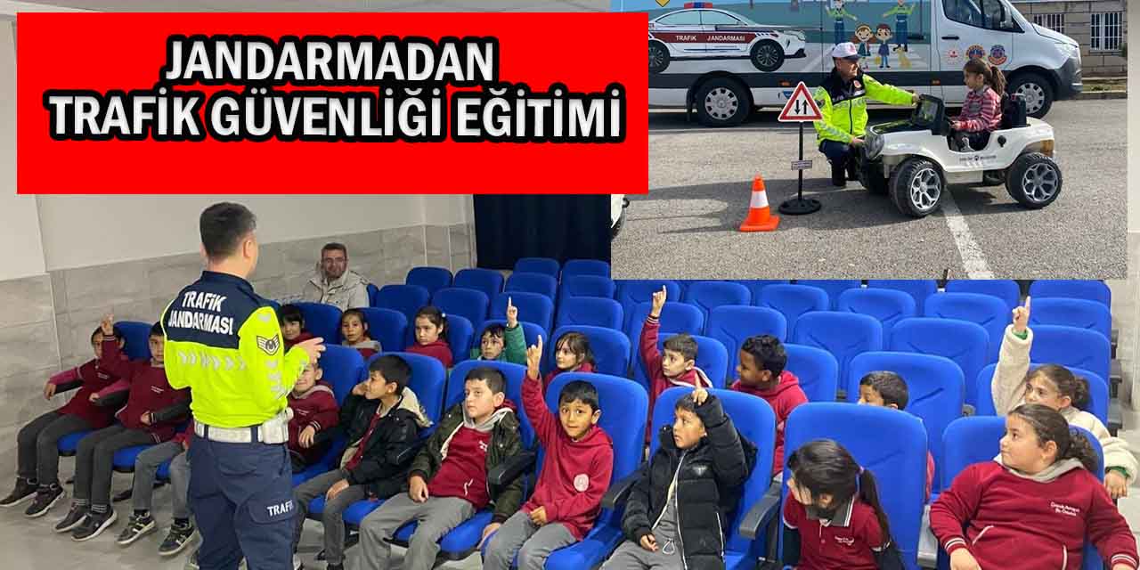 Jandarma Ekipleri, Trafik Güvenliği Eğitimlerini Sürdürüyor