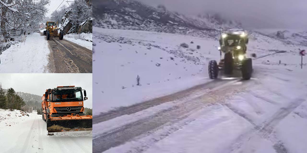 Konya’nın İlçelerinde Kar Yağışı Etkisini Gösteriyor