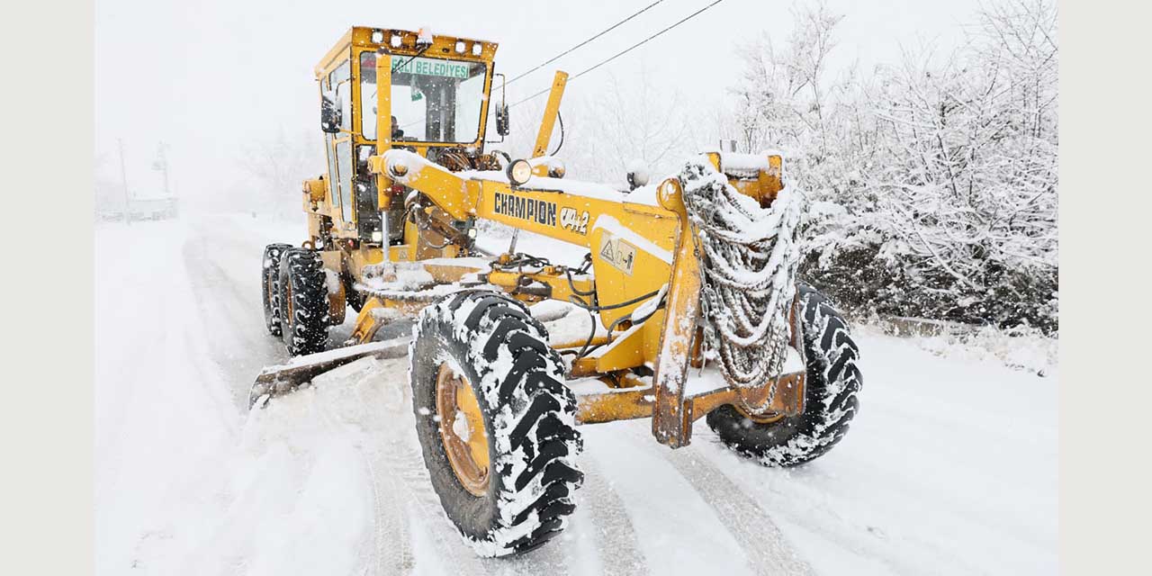Ereğli’de Belediyenin Yoğun Kar Mesaisi