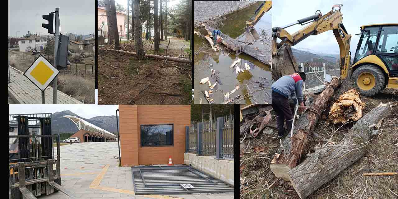 Şiddetli Fırtına Bir İlçede de Hayatı Olumsuz Etkiledi, Okulları Tatil Ettirdi