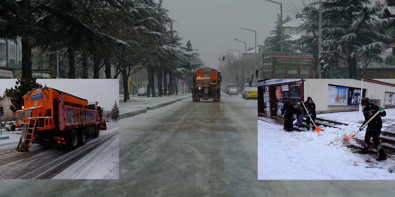 Akşehir Belediyesi’nin Yoğun Kar Mesaisi!