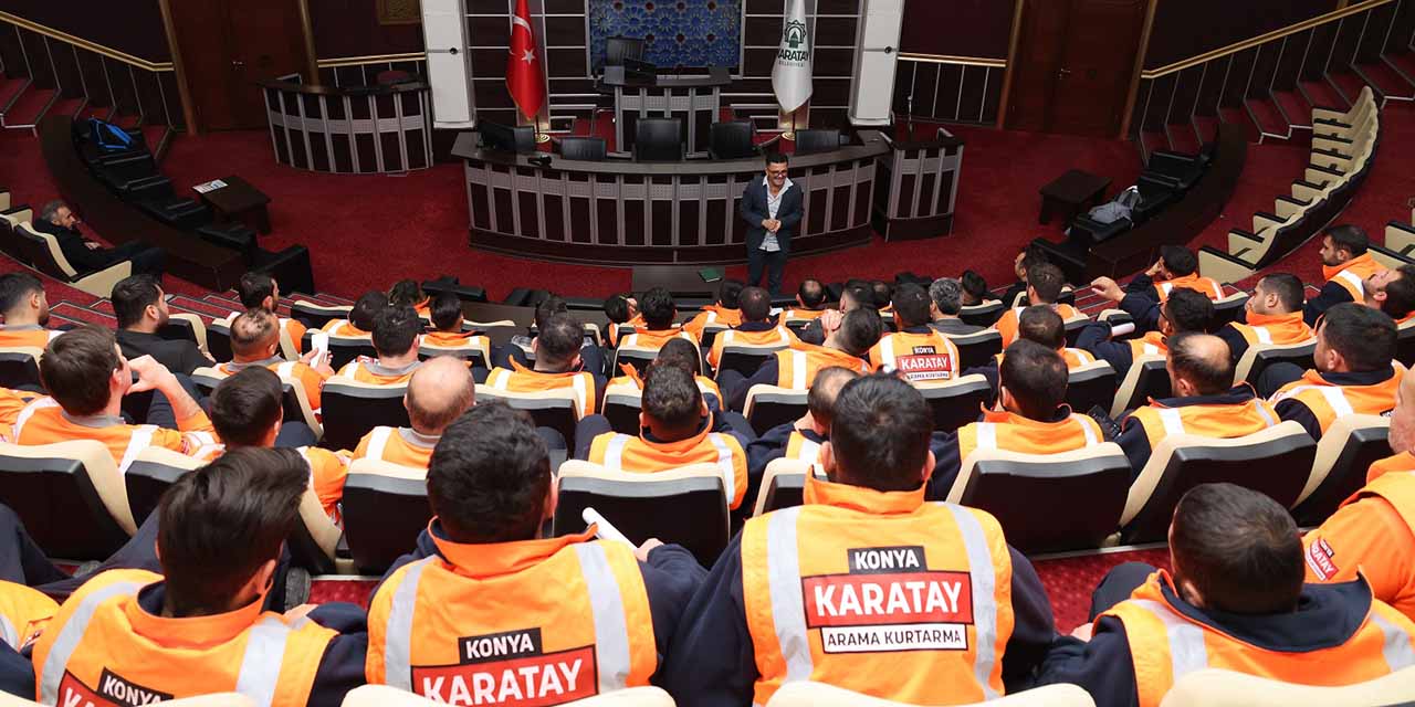 Karatay’da Arama ve Kurtarma Ekiplerine Çok Yönlü Eğitim