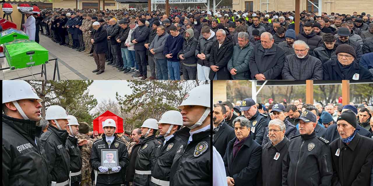 Görev Şehidi Polis Memuru Fatih Oral Memleketi Konya’da Son Yolculuğuna Uğurlandı