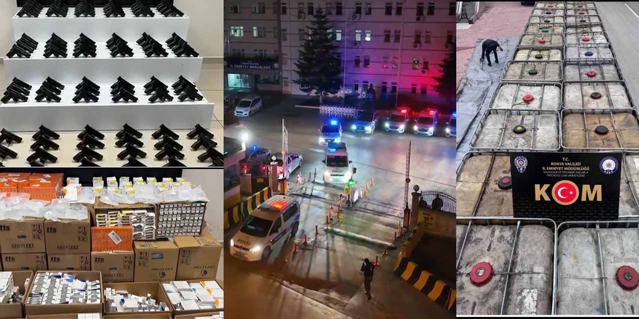 Konya Polisi’nden Kaçakçılık Operasyonları: 5 Tutuklama