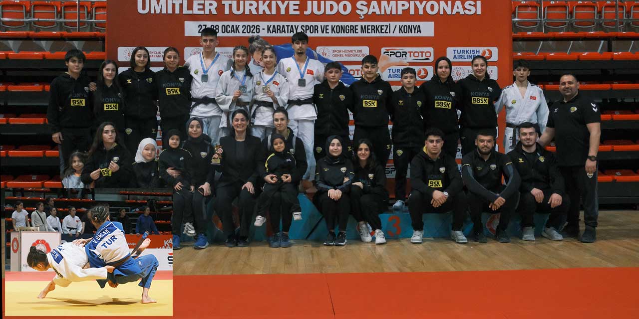 Konya Büyükşehir Ümitler Judo Takımı 6 Madalyayla Türkiye İkincisi Oldu