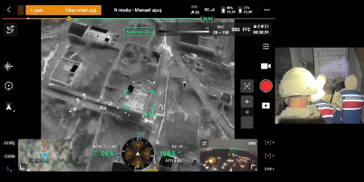 Jandarma Ekipleri, Cinayet Zanlısını Dron Destekli Operasyonla Yakaladı