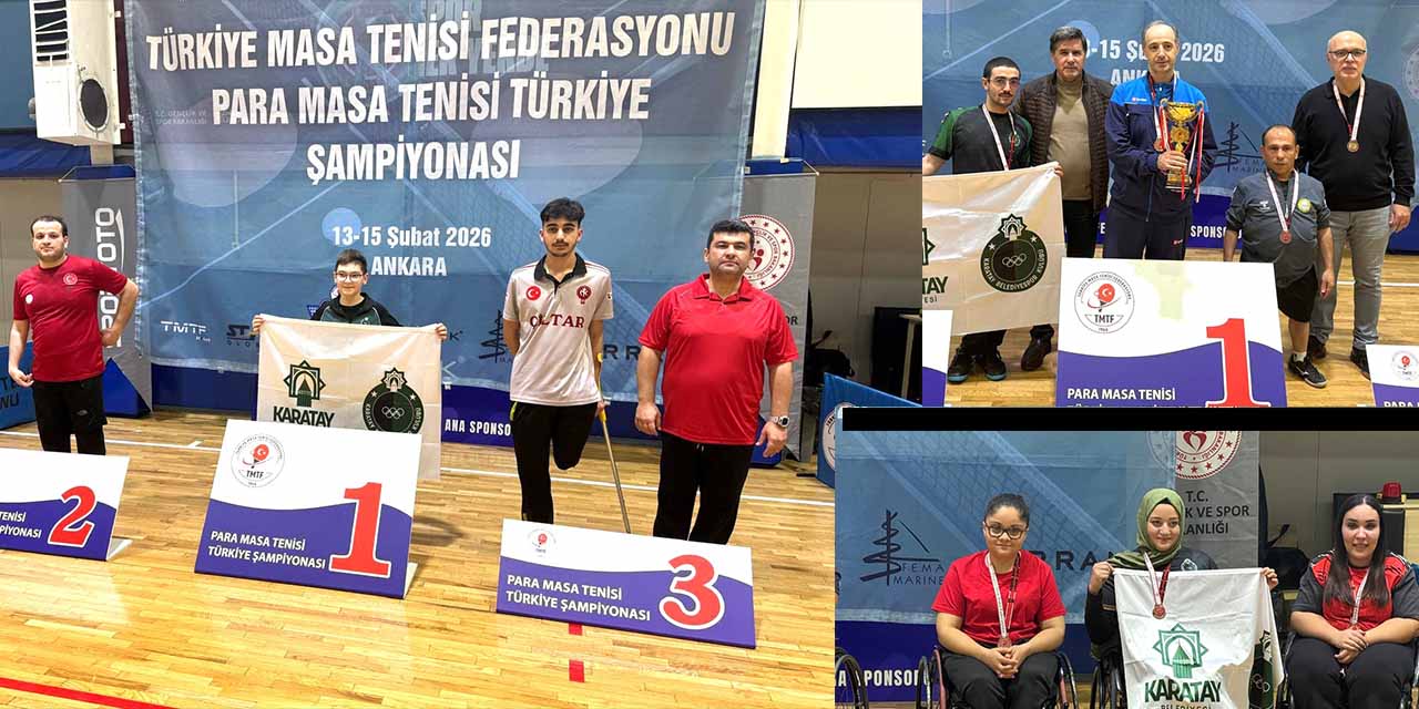 Karataylı Paralimpik Masa Tenisi Takımından 5 Madalya