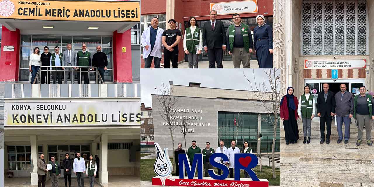 Yeşilay Konya’dan Lise Kulüplerine Ziyaret