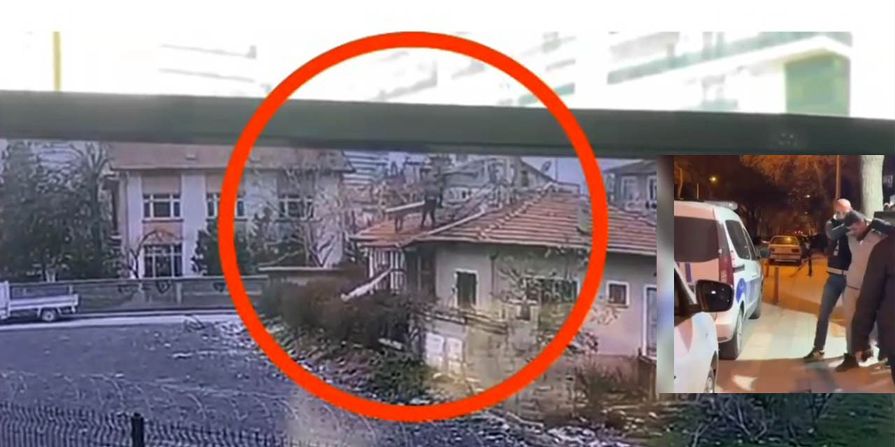 Polis, Çatı Hırsızını Kovalamaca Sonucu Yakaladı