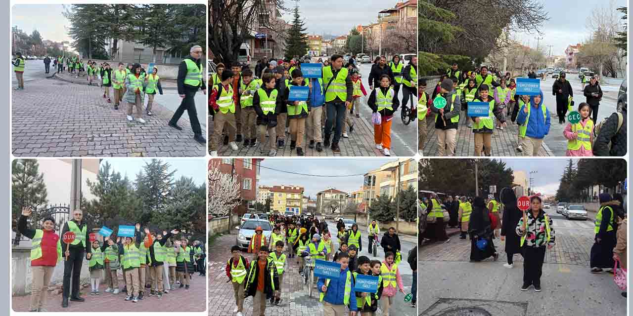 ‘Yayabüs’ Etkinliğiyle Öğrencilere, Trafikte Saygı, Nezaket ve Sorumluluk Aşılanıyor!