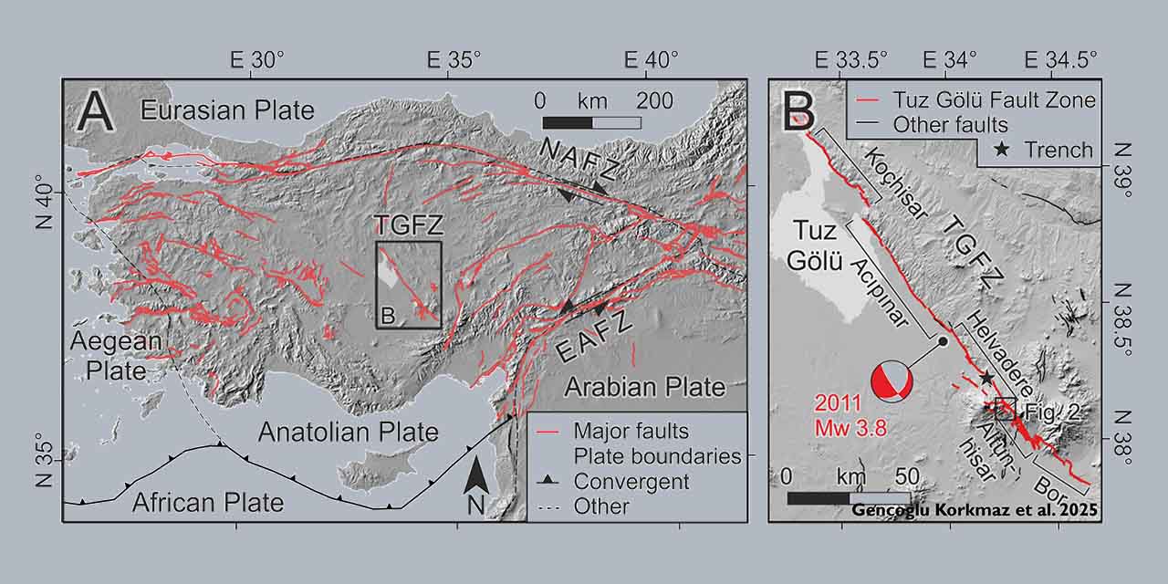 Tuz Gölü Fayı’nın Hareketi Bilimsel Yöntemlerle Ortaya Kondu